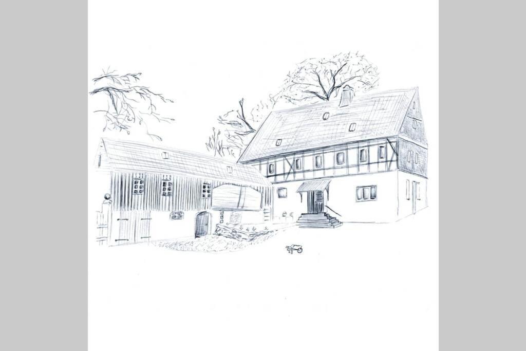 Mothsgut - Moderne Ferienwohnung Auf Dem Bauernhof Im Erzgebirge Oelsnitz  Dış mekan fotoğraf